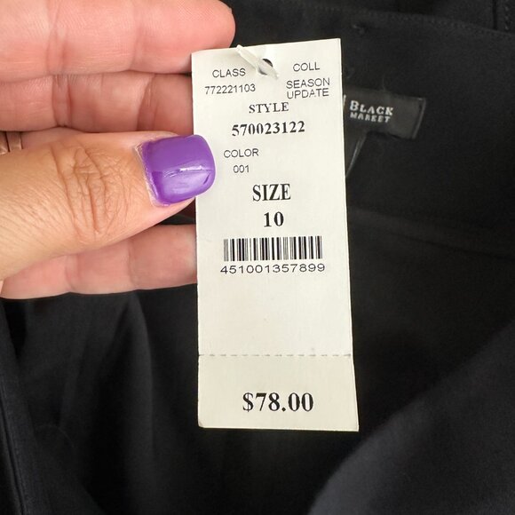 2/$30 White House Black Market Seamed Pencil Skirt w Back Slit 10 #A0749 - Picture 7 of 8